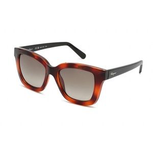Ferragamo Tortoise Brown Sunglasses